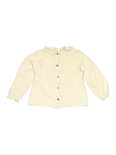 Pre-owned Assorted Brands Kids' Cardigan Sweater In White