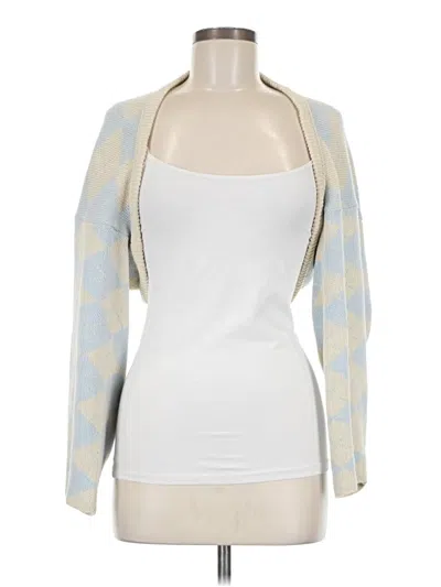 Pre-owned Assorted Brands Cardigan Sweater In White