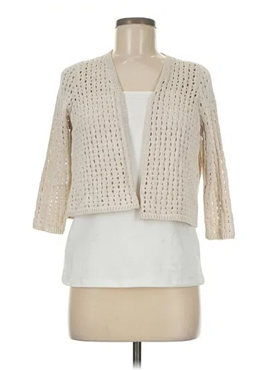 Pre-owned Assorted Brands Cardigan Sweater In White