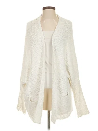 Pre-owned Assorted Brands Cardigan Sweater In White