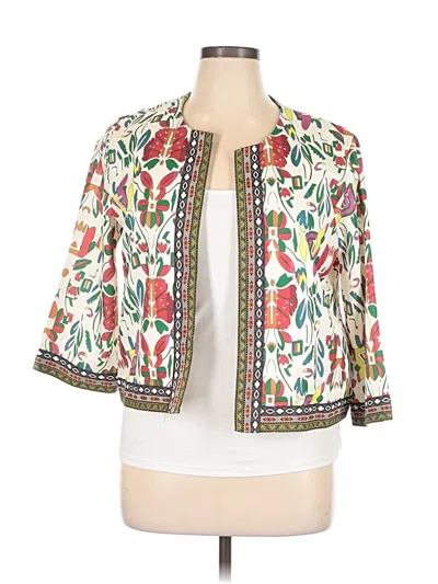 Pre-owned Assorted Brands Cardigan Sweater In White