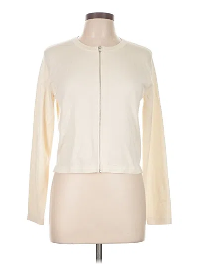 Pre-owned Assorted Brands Cardigan Sweater In White