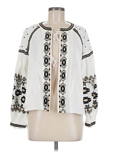 Pre-owned Assorted Brands Cardigan Sweater In White