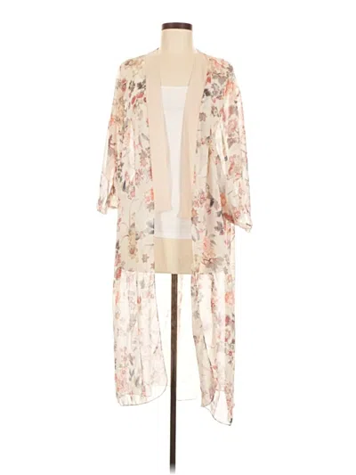 Pre-owned Assorted Brands Cardigan Sweater In White