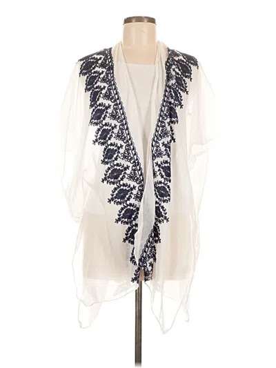 Pre-owned Assorted Brands Cardigan Sweater In White