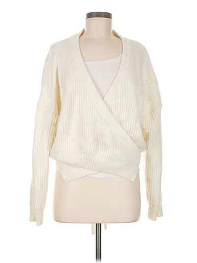 Pre-owned Assorted Brands Cardigan Sweater In White