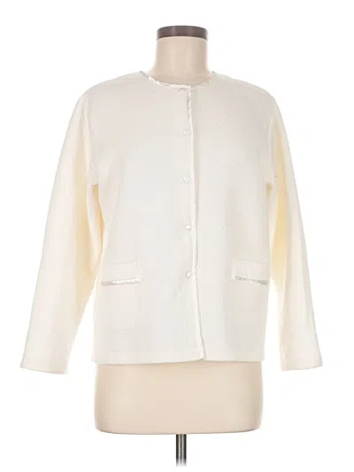 Pre-owned Assorted Brands Cardigan Sweater In White