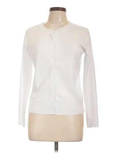 Pre-owned Assorted Brands Cardigan Sweater In White