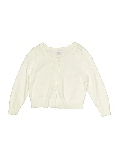 Pre-owned Assorted Brands Kids' Cardigan Sweater In White