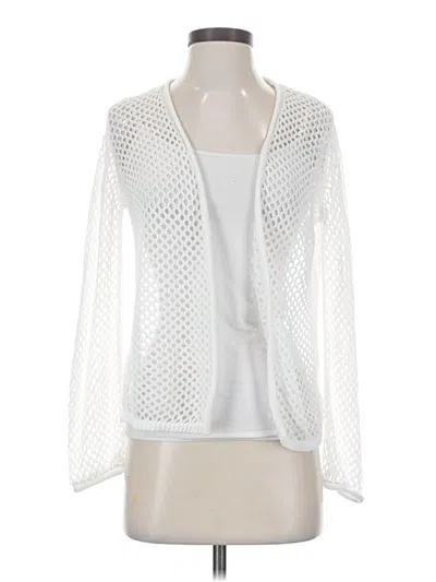 Pre-owned Assorted Brands Cardigan Sweater In White