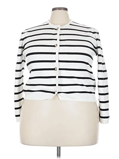 Pre-owned Assorted Brands Cardigan Sweater In White