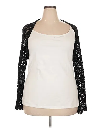 Pre-owned Assorted Brands Cardigan Sweater In White