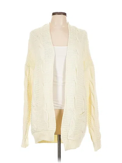 Pre-owned Assorted Brands Cardigan Sweater In Yellow