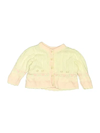 Pre-owned Assorted Brands Babies' Cardigan Sweater In Yellow