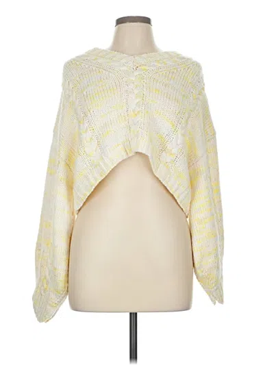 Pre-owned Assorted Brands Cardigan Sweater In Yellow