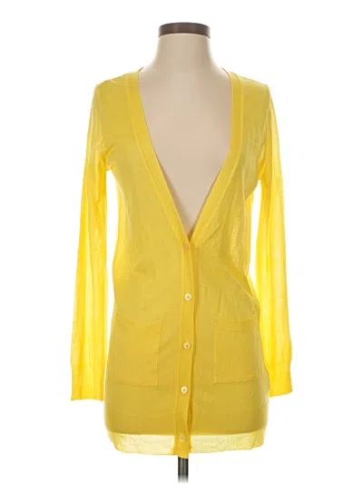 Pre-owned Assorted Brands Cardigan Sweater In Yellow