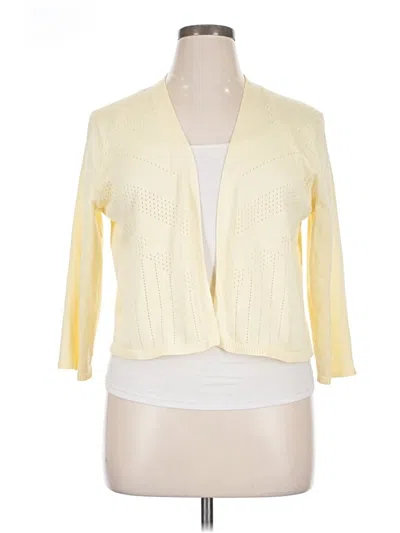 Pre-owned Assorted Brands Cardigan Sweater In Yellow