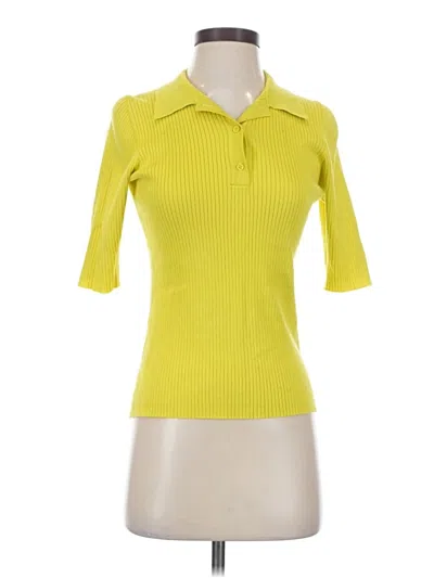 Pre-owned Assorted Brands Cardigan Sweater In Yellow