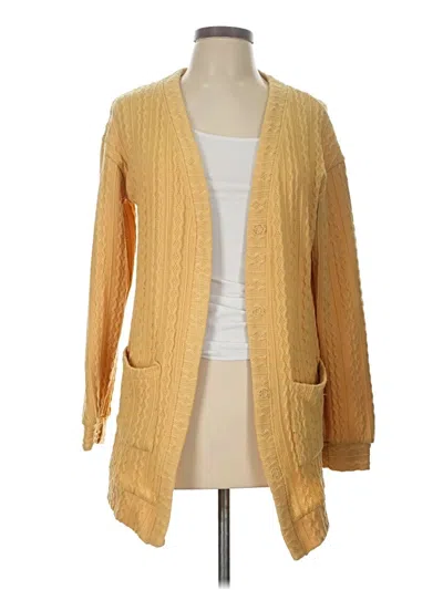 Pre-owned Assorted Brands Cardigan Sweater In Yellow