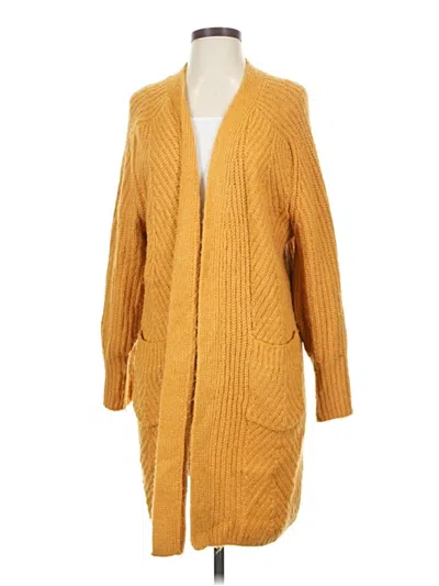 Pre-owned Assorted Brands Cardigan Sweater In Yellow