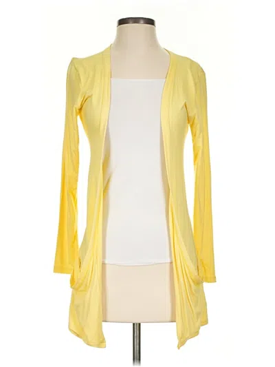 Pre-owned Assorted Brands Cardigan Sweater In Yellow