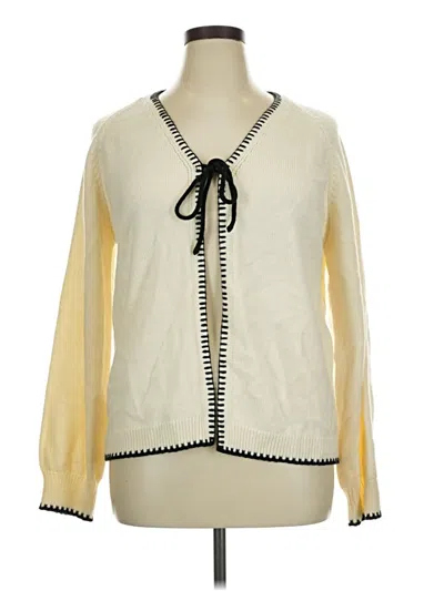 Pre-owned Assorted Brands Cardigan Sweater In Yellow