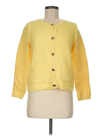 Pre-owned Assorted Brands Cardigan Sweater In Yellow
