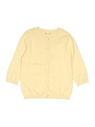 Pre-owned Assorted Brands Kids' Cardigan Sweater In Yellow