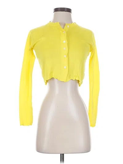 Pre-owned Assorted Brands Cardigan Sweater In Yellow