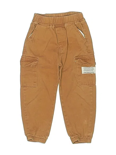 Pre-owned Assorted Brands Kids' Cargo Pants In Brown