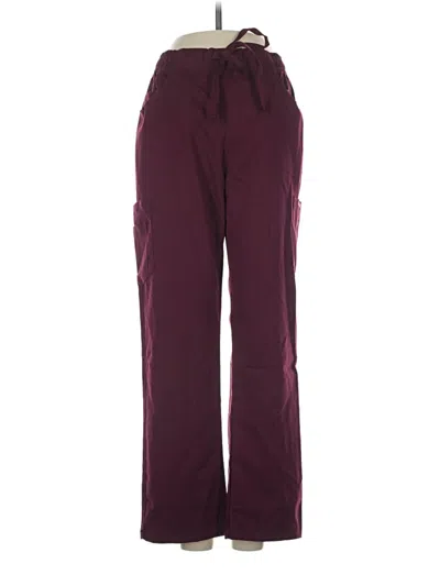 Pre-owned Assorted Brands Cargo Pants In Burgundy