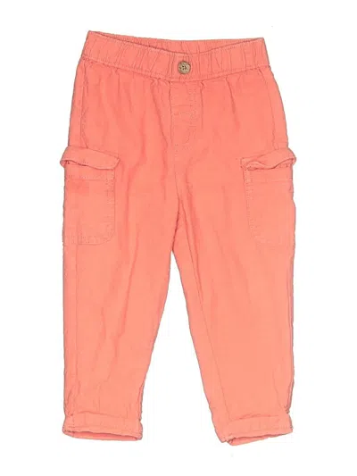 Pre-owned Assorted Brands Kids' Cargo Pants In Orange