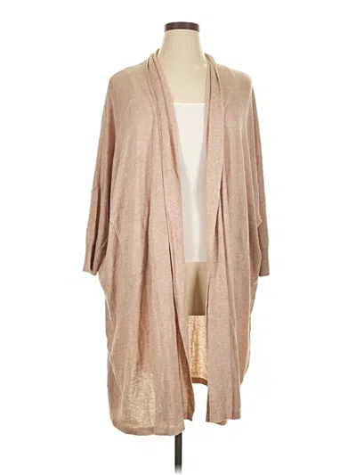 Pre-owned Assorted Brands Cashmere Cardigan Sweater In Brown
