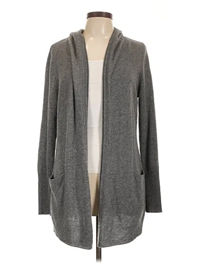 Pre-owned Assorted Brands Cashmere Cardigan Sweater In Gray