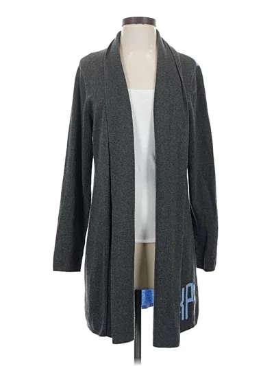 Pre-owned Assorted Brands Cashmere Cardigan Sweater In Gray