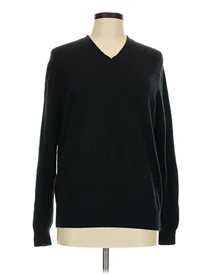 Pre-owned Assorted Brands Cashmere Pullover Sweater In Black