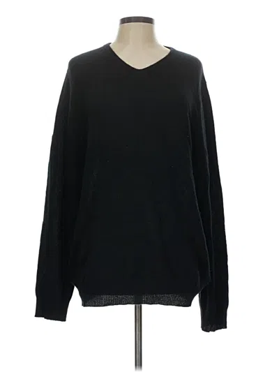 Pre-owned Assorted Brands Cashmere Pullover Sweater In Black