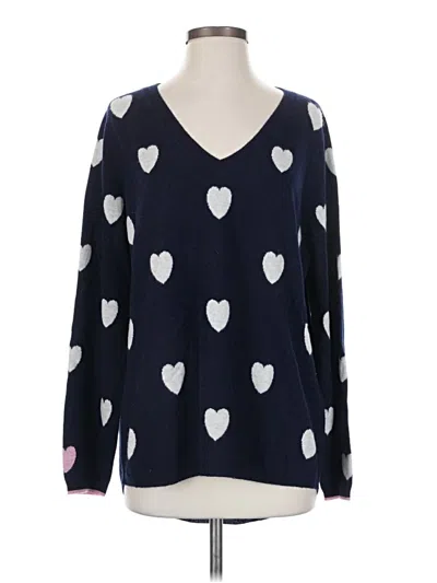 Pre-owned Assorted Brands Cashmere Pullover Sweater In Blue