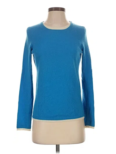 Pre-owned Assorted Brands Cashmere Pullover Sweater In Blue