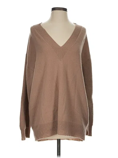 Pre-owned Assorted Brands Cashmere Pullover Sweater In Brown