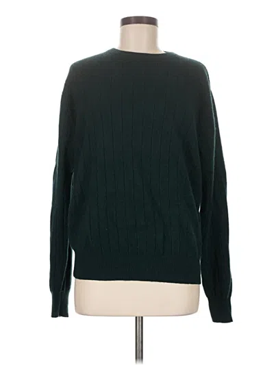 Pre-owned Assorted Brands Cashmere Pullover Sweater In Green