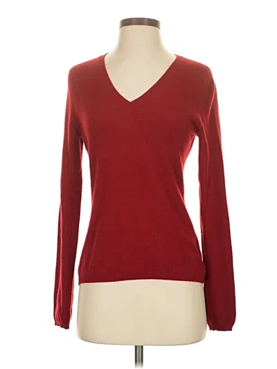 Pre-owned Assorted Brands Cashmere Pullover Sweater In Red