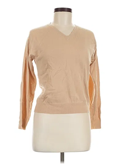Pre-owned Assorted Brands Cashmere Pullover Sweater In Tan