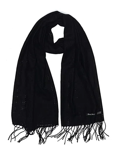 Pre-owned Assorted Brands Cashmere Scarf In Black