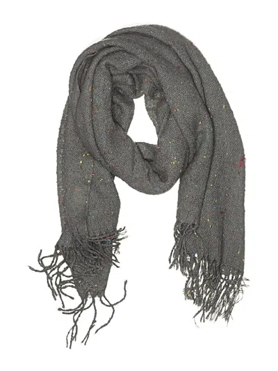 Pre-owned Assorted Brands Cashmere Scarf In Gray