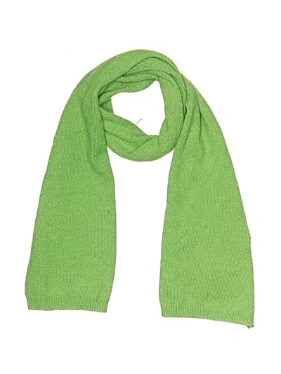 Pre-owned Assorted Brands Cashmere Scarf In Green