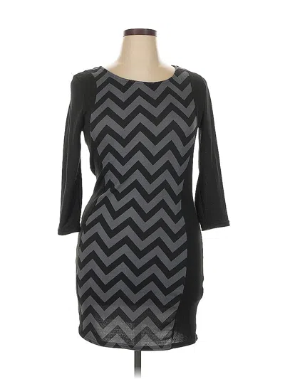 Pre-owned Assorted Brands Casual Dress In Black