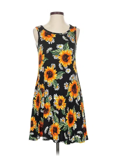 Pre-owned Assorted Brands Casual Dress In Black