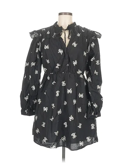 Pre-owned Assorted Brands Casual Dress In Black