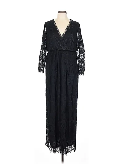 Pre-owned Assorted Brands Casual Dress In Black